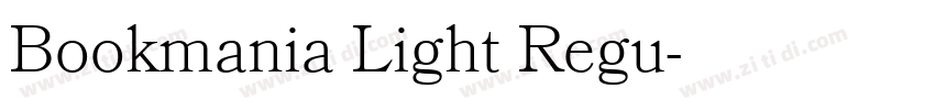 Bookmania Light Regu字体转换